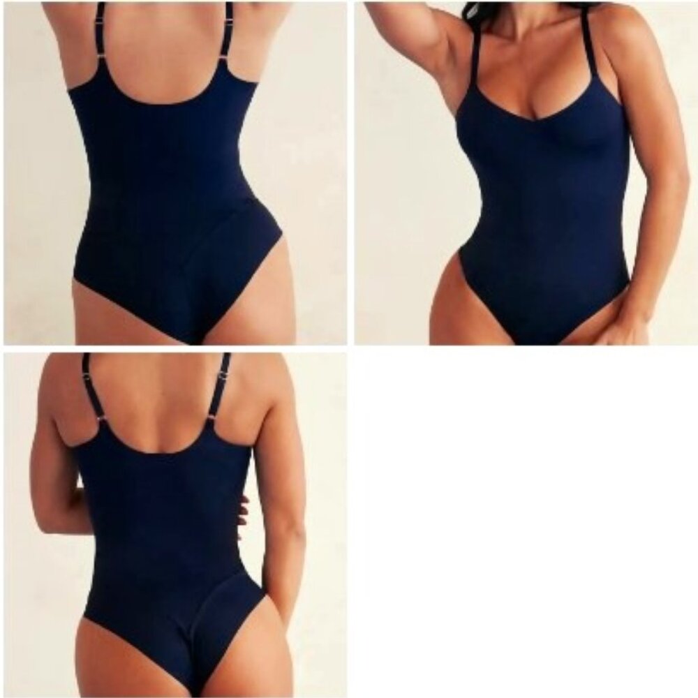 V Neck Hourglass Shapewear Bodysuit × 1 Black / Regular / XL